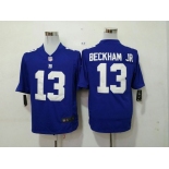 nike nfl jerseys new york giants #13 beckhamjr blue[game]