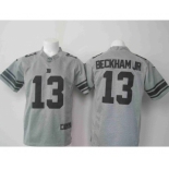 nike nfl jerseys new york giants #13 bedkhamjr gray[game]