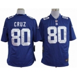 nike nfl jerseys new york giants #80 cruz blue[game]