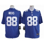 nike nfl jerseys new york giants #88 nicks blue[game]