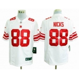 nike nfl jerseys new york giants #88 nicks white[game]