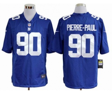 nike nfl jerseys new york giants #90 pierre.paul blue[game]