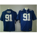 nike nfl jerseys new york giants #91 tuck blue[game]