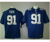 nike nfl jerseys new york giants #91 tuck blue[game]