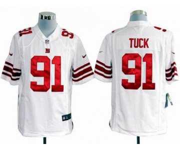 nike nfl jerseys new york giants #91 tuck white[game]