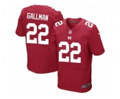 Men Nike New York Giants #22 Wayne Gallman Elite Red Alternate NFL Jersey