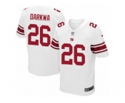 Men Nike New York Giants #26 Orleans Darkwa Elite White NFL Jersey