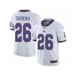 Men Nike New York Giants #26 Orleans Darkwa Elite White Rush Vapor Untouchable NFL Jersey