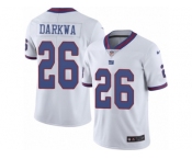 Men Nike New York Giants #26 Orleans Darkwa Elite White Rush Vapor Untouchable NFL Jersey