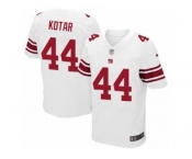 Men Nike New York Giants #44 Doug Kotar Elite White NFL Jersey