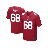 Men Nike New York Giants #68 Bobby Hart Elite Red Alternate NFL Jersey