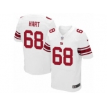 Men Nike New York Giants #68 Bobby Hart Elite White NFL Jersey