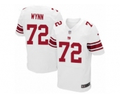 Men Nike New York Giants #72 Kerry Wynn Elite White NFL Jersey