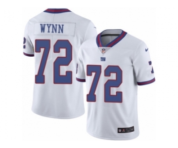 Men Nike New York Giants #72 Kerry Wynn Elite White Rush Vapor Untouchable NFL Jersey