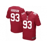 Men Nike New York Giants #93 B.J. Goodson Elite Red Alternate NFL Jersey