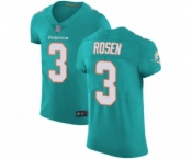 Men's Miami Dolphins #3 Josh Rosen Aqua Green Team Color Vapor Untouchable Elite Player Football Jersey