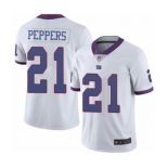 Men's New York Giants #21 Jabrill Peppers Elite White Rush Vapor Untouchable Football Jersey