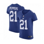 Men's New York Giants #21 Jabrill Peppers Royal Blue Team Color Vapor Untouchable Elite Player Football Jersey