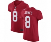 Men's New York Giants #8 Daniel Jones Red Alternate Vapor Untouchable Elite Player Football Jersey