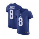 Men's New York Giants #8 Daniel Jones Royal Blue Team Color Vapor Untouchable Elite Player Football Jersey