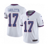 Men's Nike New York Giants #17 Kyle Lauletta Elite White Rush Vapor Untouchable NFL Jersey