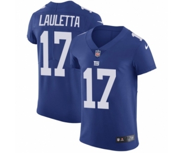 Men's Nike New York Giants #17 Kyle Lauletta Royal Blue Team Color Vapor Untouchable Elite Player NFL Jersey