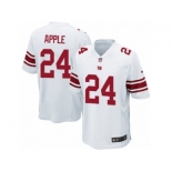 Men's Nike New York Giants #24 Eli Apple Game White NFL Jersey