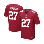 Men's Nike New York Giants #27 Darian Thompson Elite Red Alternate NFL Jersey