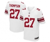 Men's Nike New York Giants #27 Darian Thompson Elite White NFL Jersey