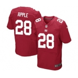 Men's Nike New York Giants #28 Eli Apple Elite Red Alternate NFL Jersey