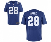 Men's Nike New York Giants #28 Eli Apple Elite Royal Blue Team Color NFL Jersey