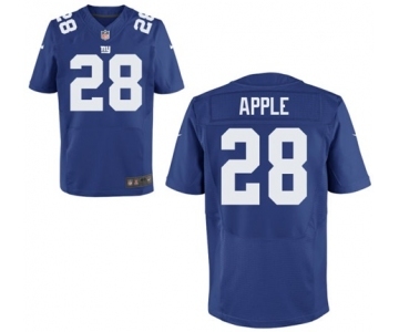 Men's Nike New York Giants #28 Eli Apple Elite Royal Blue Team Color NFL Jersey