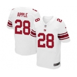 Men's Nike New York Giants #28 Eli Apple Elite White NFL Jersey