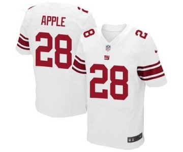 Men's Nike New York Giants #28 Eli Apple Elite White NFL Jersey