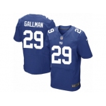 Men's Nike New York Giants #29 Wayne Gallman Elite Royal Blue Team Color NFL Jersey