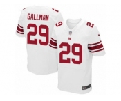 Men's Nike New York Giants #29 Wayne Gallman Elite White NFL Jersey