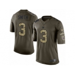 Men's Nike New York Giants #3 Geno Smith Limited Green Salute to Service NFL Jersey