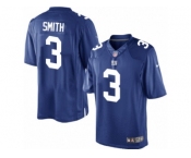 Men's Nike New York Giants #3 Geno Smith Limited Royal Blue Team Color NFL Jersey