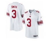 Men's Nike New York Giants #3 Geno Smith Limited White NFL Jersey