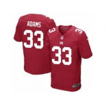 Men's Nike New York Giants #33 Andrew Adams Elite Red Alternate NFL Jersey