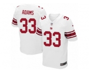 Men's Nike New York Giants #33 Andrew Adams Elite White NFL Jersey