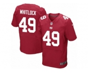 Men's Nike New York Giants #49 Nikita Whitlock Elite Red Alternate NFL Jersey