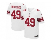 Men's Nike New York Giants #49 Nikita Whitlock Elite White NFL Jersey