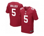 Men's Nike New York Giants #5 Randy Bullock Elite Red Alternate NFL Jersey