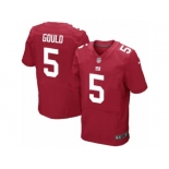 Men's Nike New York Giants #5 Robbie Gould Elite Red Alternate NFL Jersey