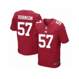 Men's Nike New York Giants #57 Keenan Robinson Elite Red Alternate NFL Jersey