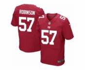 Men's Nike New York Giants #57 Keenan Robinson Elite Red Alternate NFL Jersey