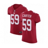 Men's Nike New York Giants #59 Lorenzo Carter Red Alternate Vapor Untouchable Elite Player NFL Jersey