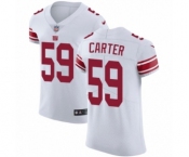 Men's Nike New York Giants #59 Lorenzo Carter White Vapor Untouchable Elite Player NFL Jersey