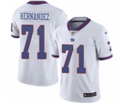 Men's Nike New York Giants #71 Will Hernandez Elite White Rush Vapor Untouchable NFL Jersey